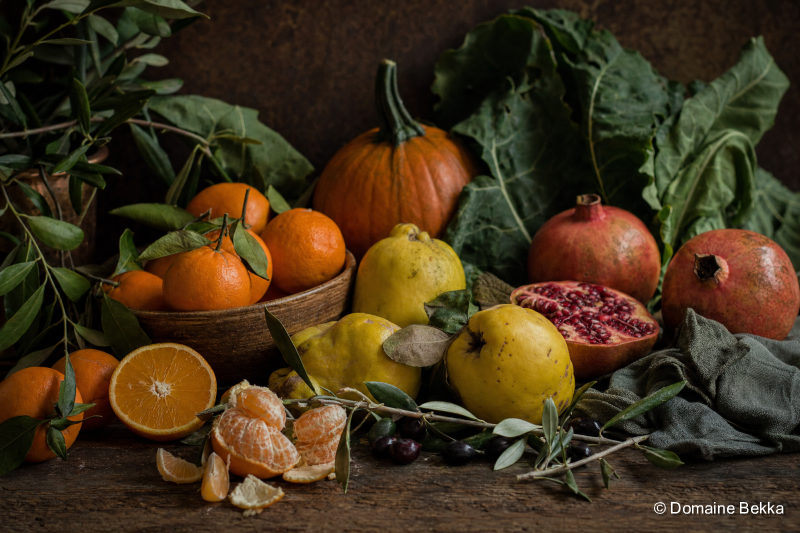 Produits de novembre : oranges précoces, dernières grenades, coings, courge et légumes-feuilles