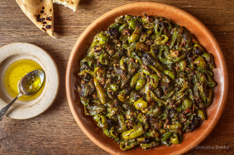 Hmiss : poivrons et tomates grillés écrasés, luisants d’huile